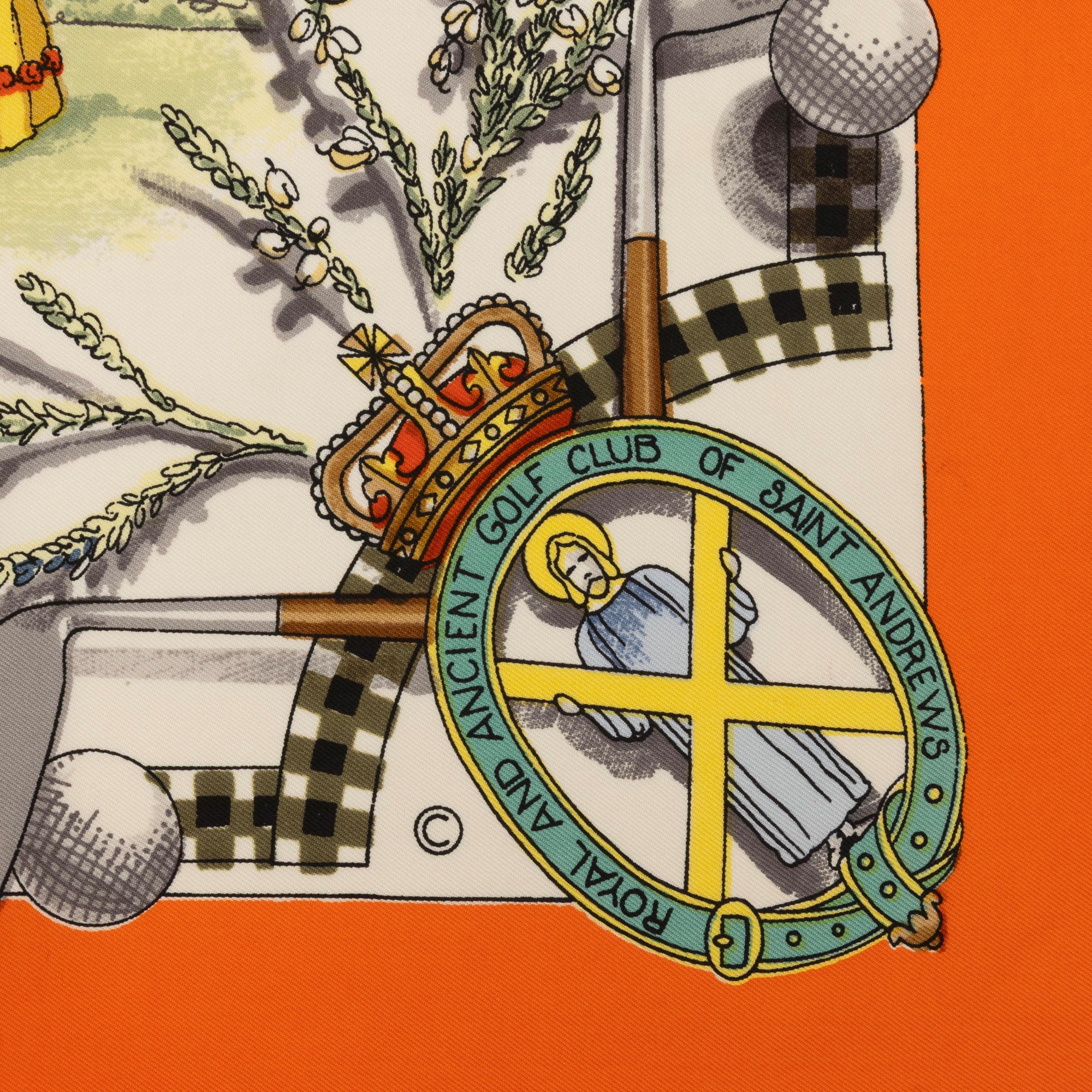 Foulard "The Royal and Ancient Game of Golf"