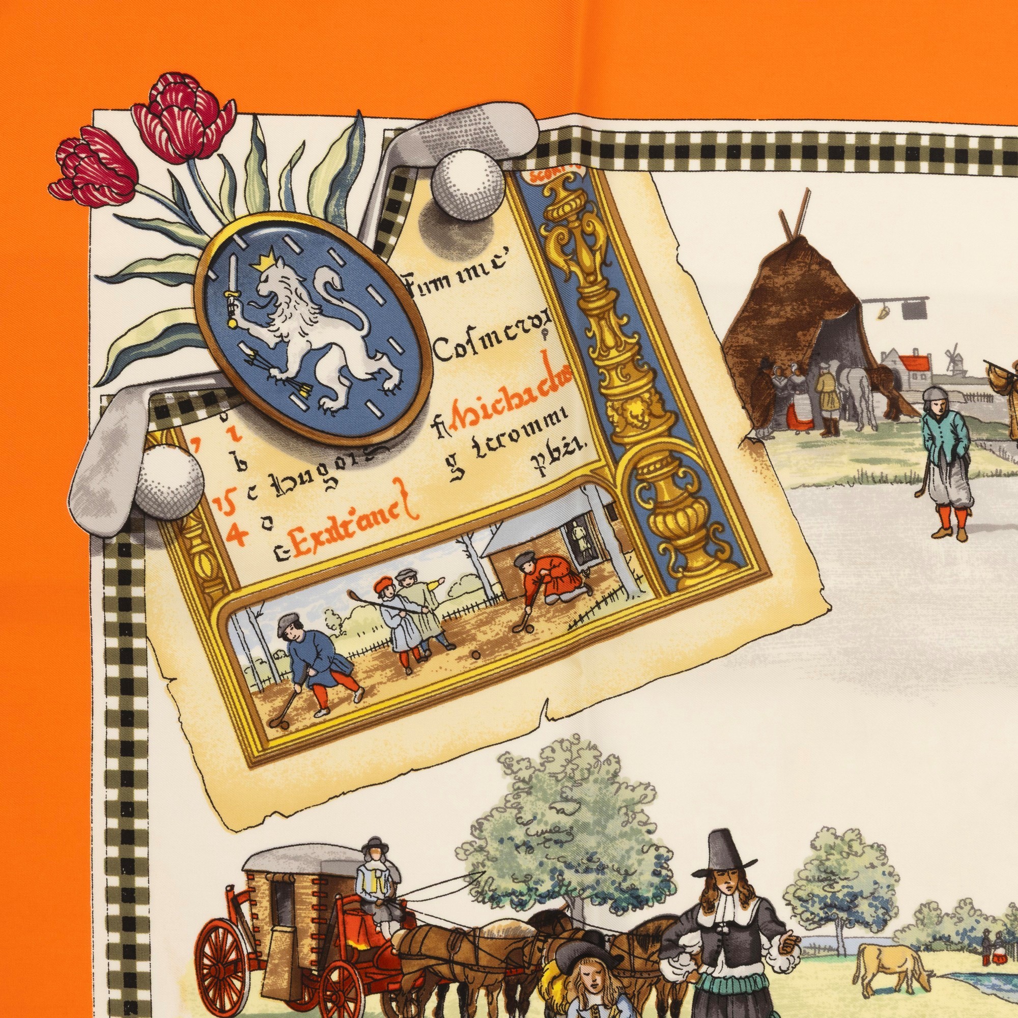 Foulard "The Royal and Ancient Game of Golf"
