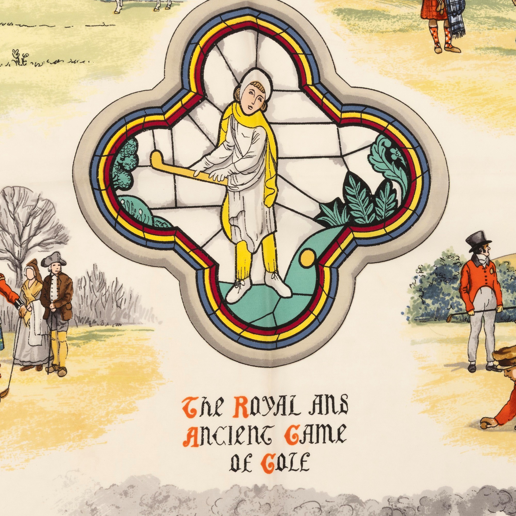 Foulard "The Royal and Ancient Game of Golf"