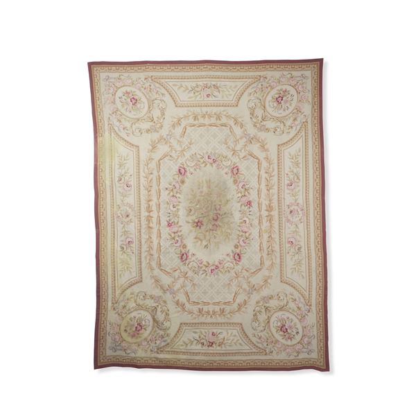 Piccolo punto, stile Aubusson, Cina inizio XX secolo
