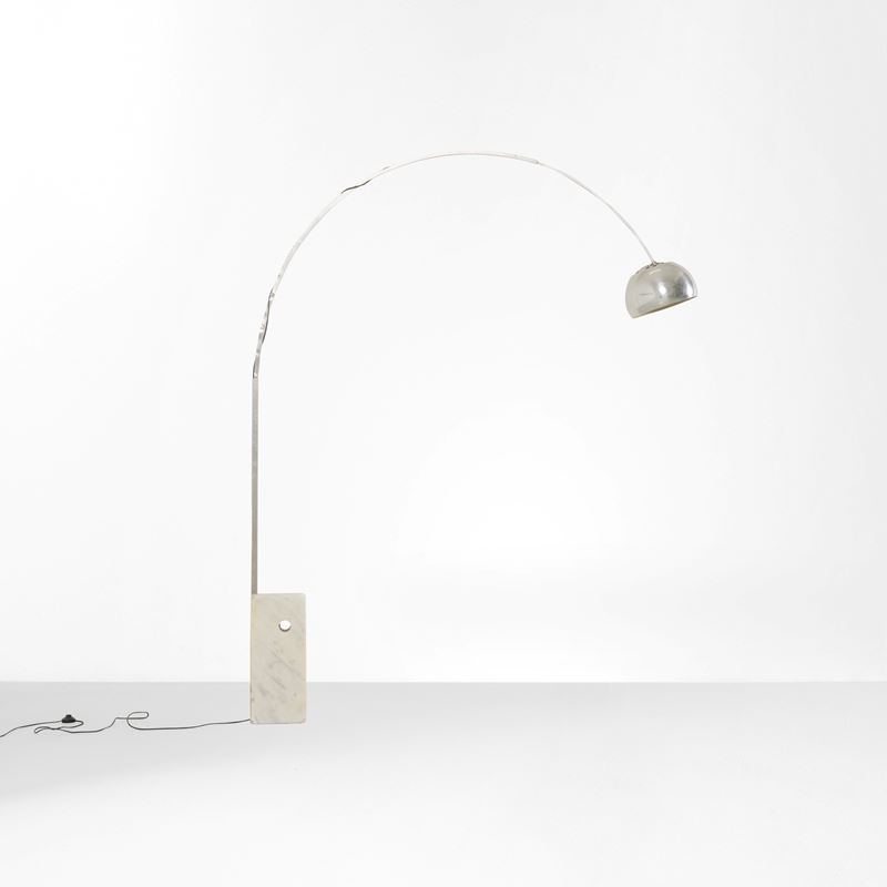 Achille e Piergiacomo Castiglioni : Lampada da terra mod. L'Arco  - Asta Design Lab - Cambi Casa d'Aste