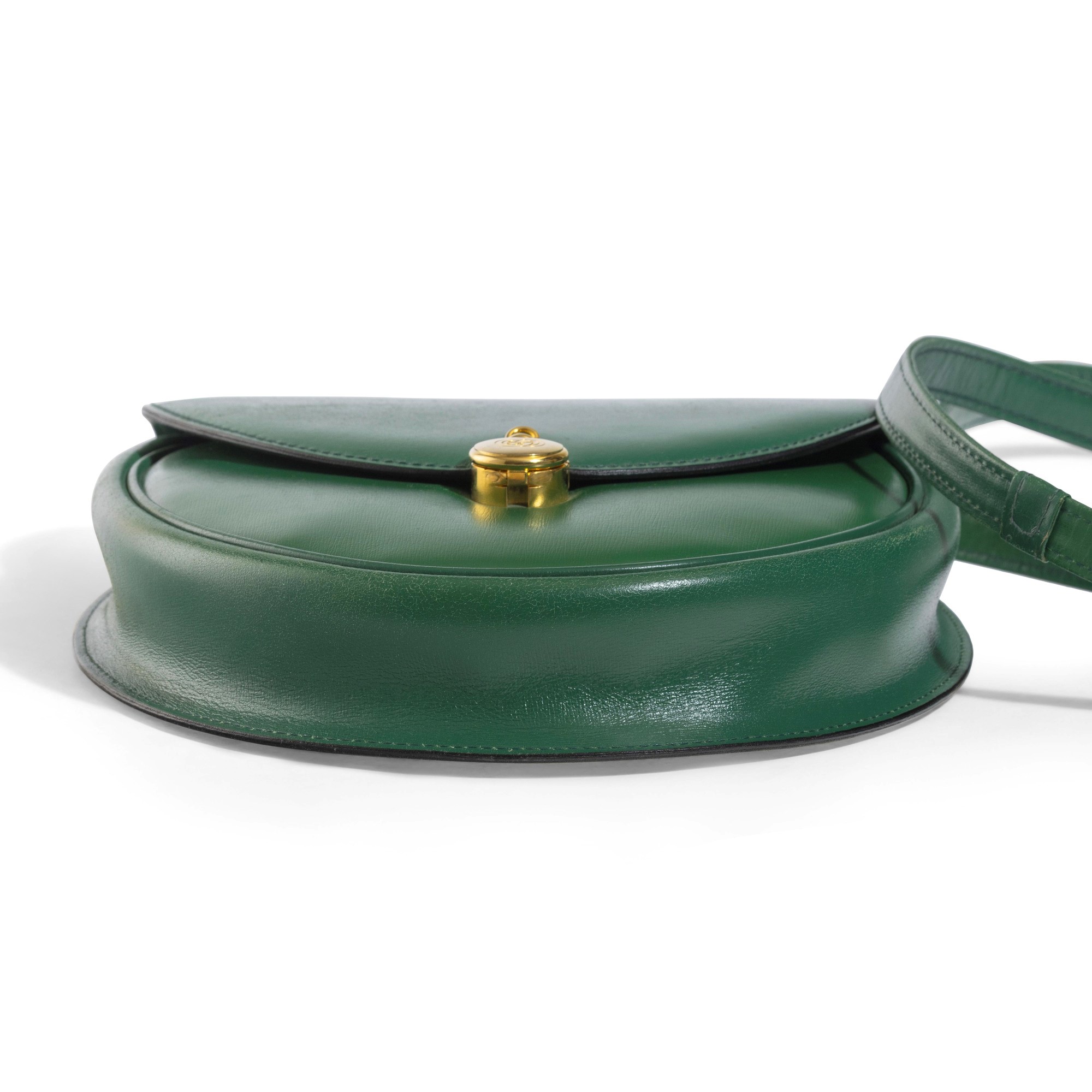 Gucci - Borsa in pelle verde con tracolla