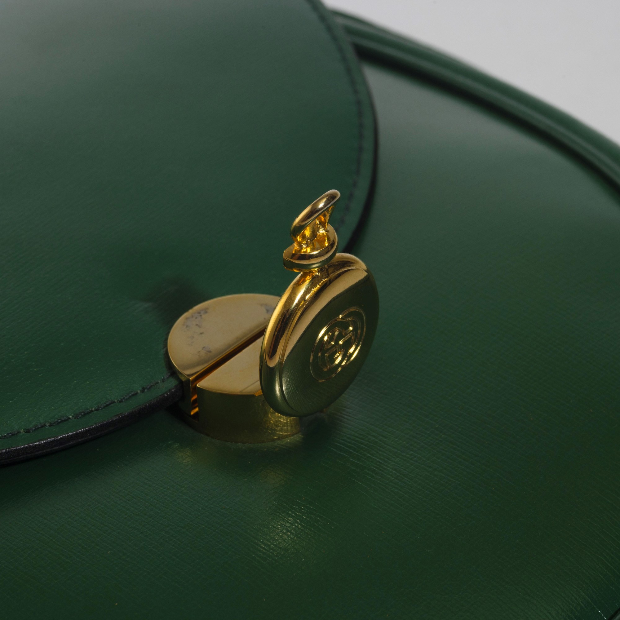 Gucci - Borsa in pelle verde con tracolla