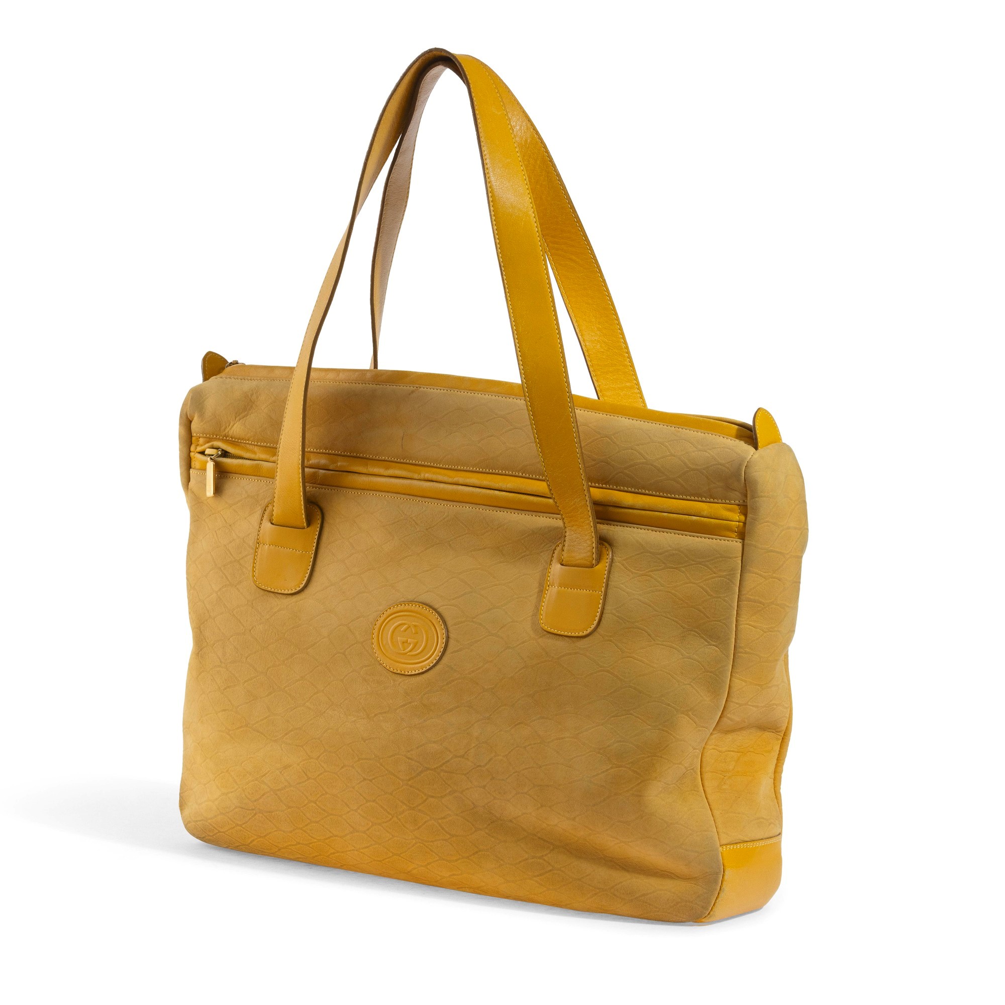 Gucci - Borsa in pelle scamosciata gialla