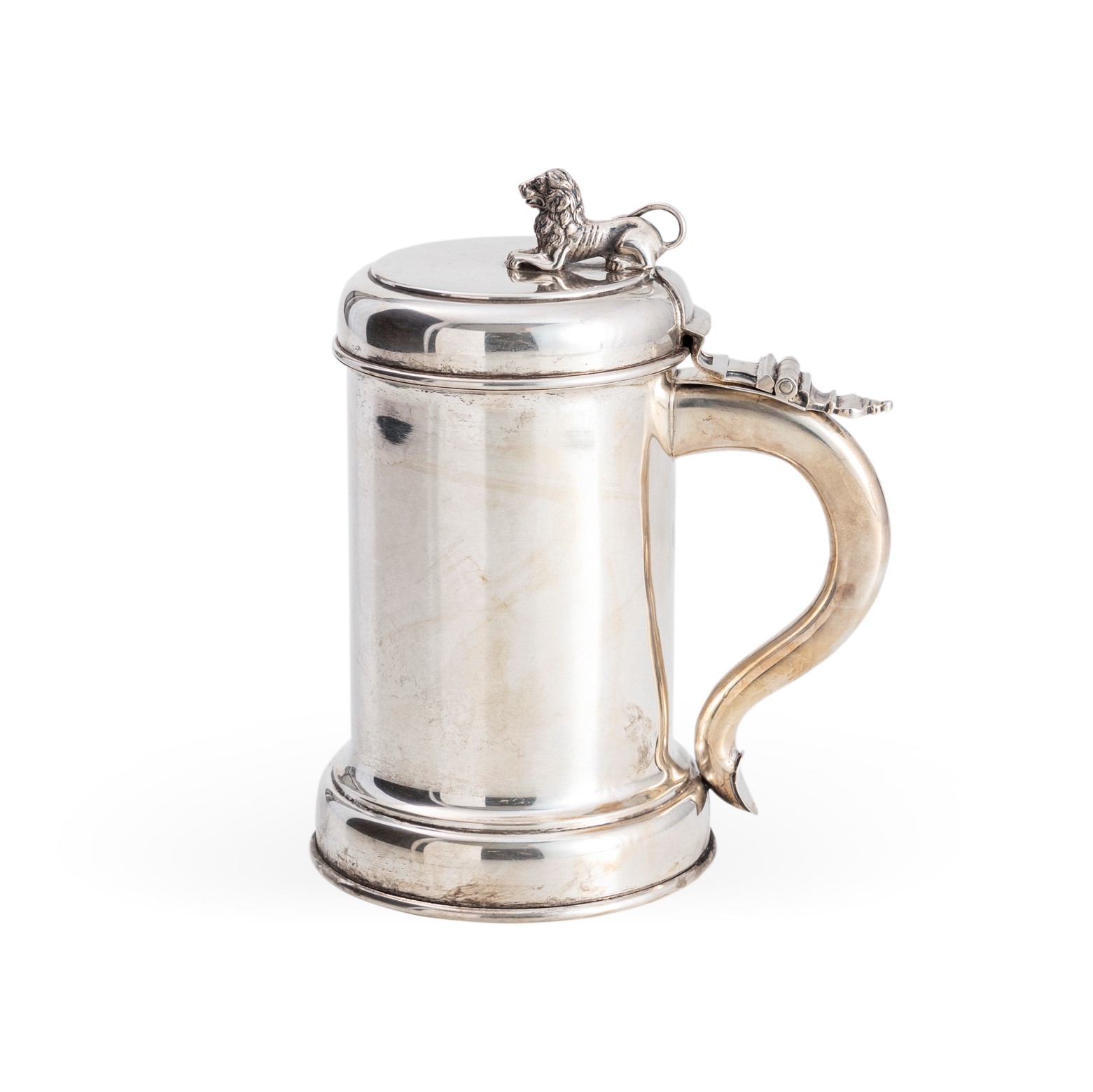 Gabriele De Vecchi, Tankard in argento fuso e sagomato (argenteria artistica milanese) XX-XXI sec...