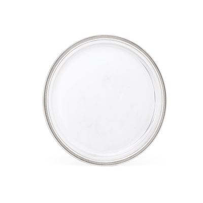 Grande piatto, argenteria italiana del XX secolo, argento fuso e sagomato