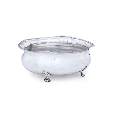 Calegaro, Bowl centrotavola in argento italiano, argenteria del XX secolo