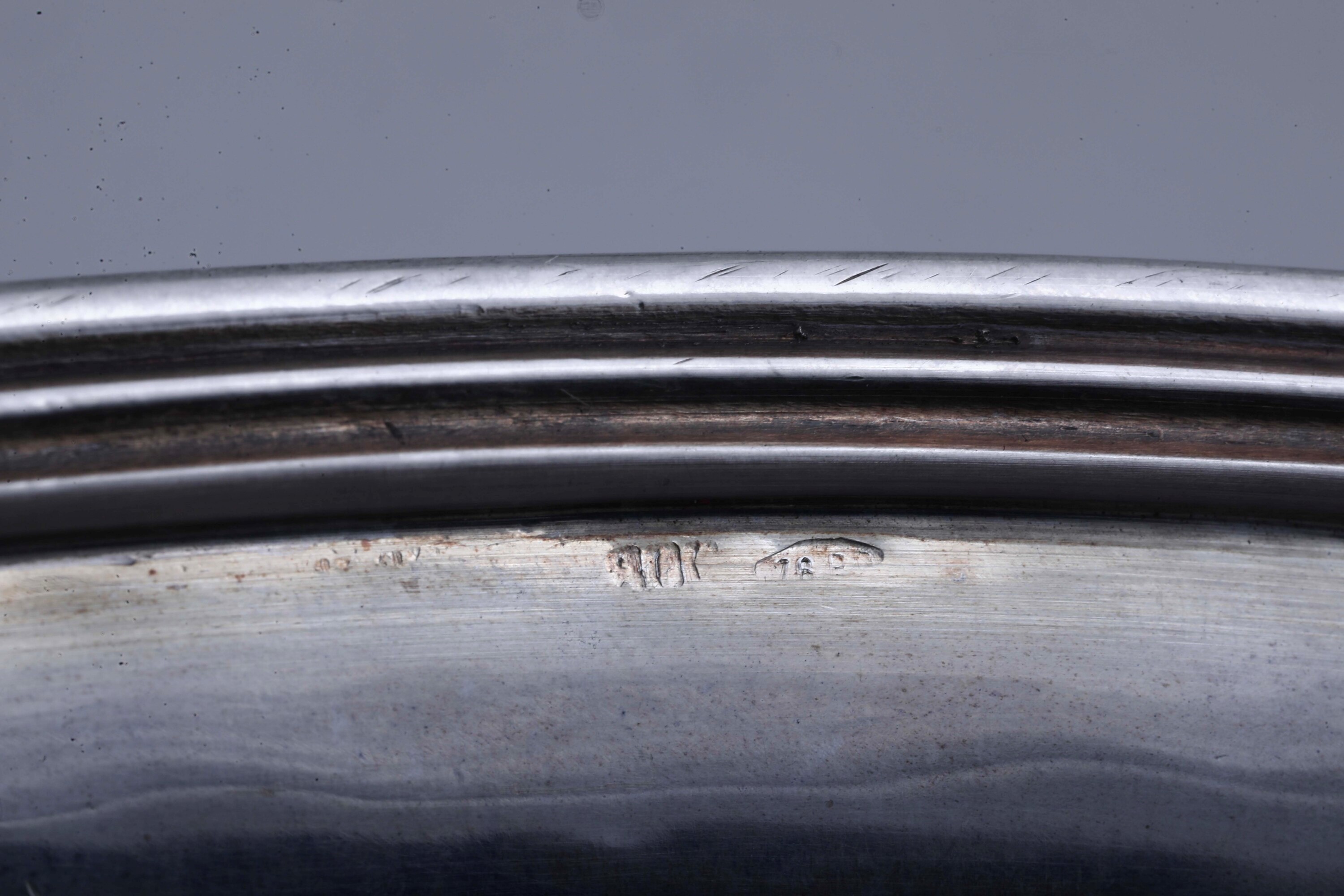 Calegaro, Bowl centrotavola in argento italiano, argenteria del XX secolo