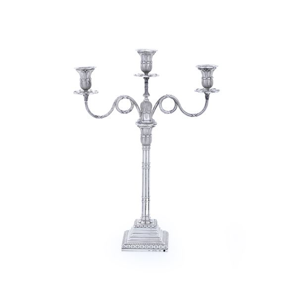 Candelabro. Argenteria milanese del XX secolo, argentiere Mario Poli