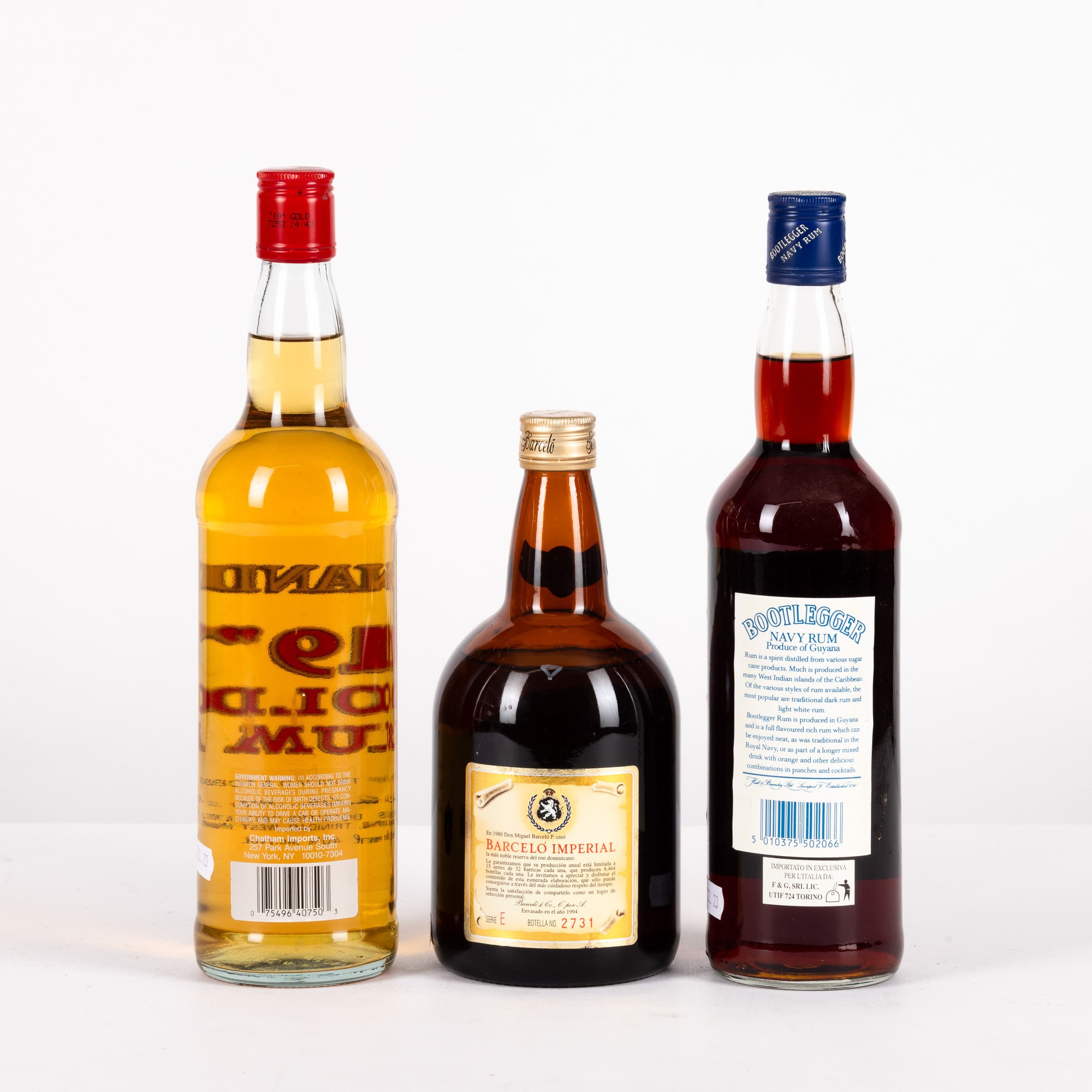 Rhum, Selezione