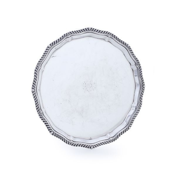 Salver. Sheffield 1916, argentiere Mappin & Webb