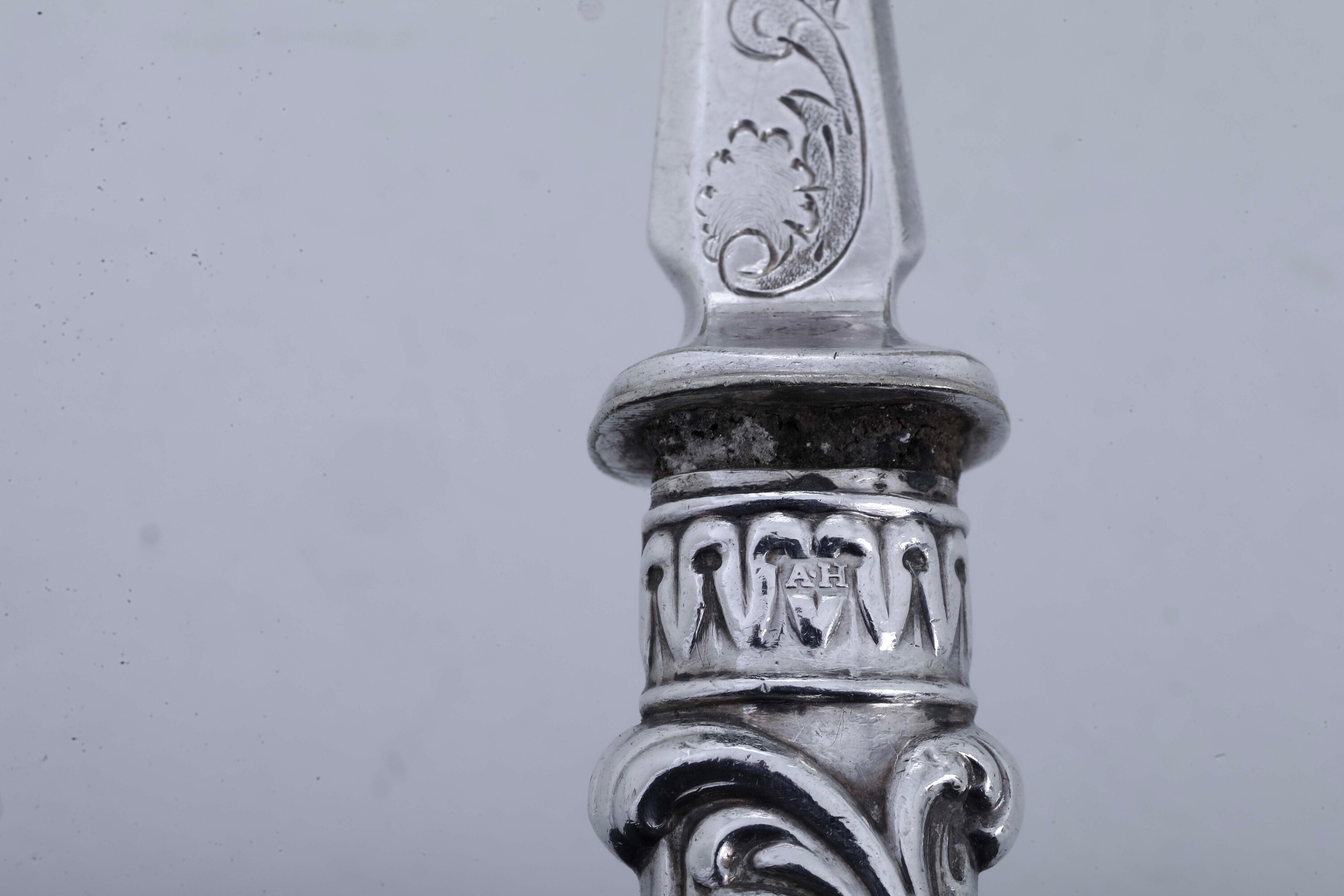 Posate decorative, argento fuso e sagomato, manifatture diverse del XX secolo