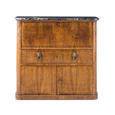Mobile piccolo secretaire, piano in marmo