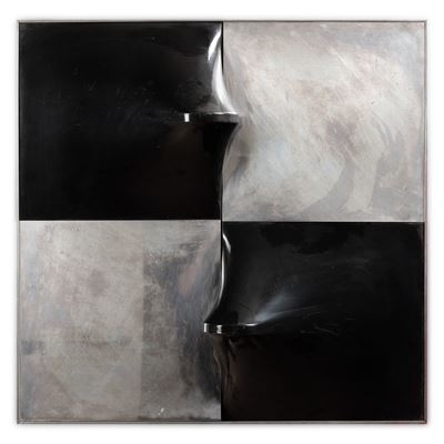 Senza titolo (1974) — polistirolo termoformato e alluminio