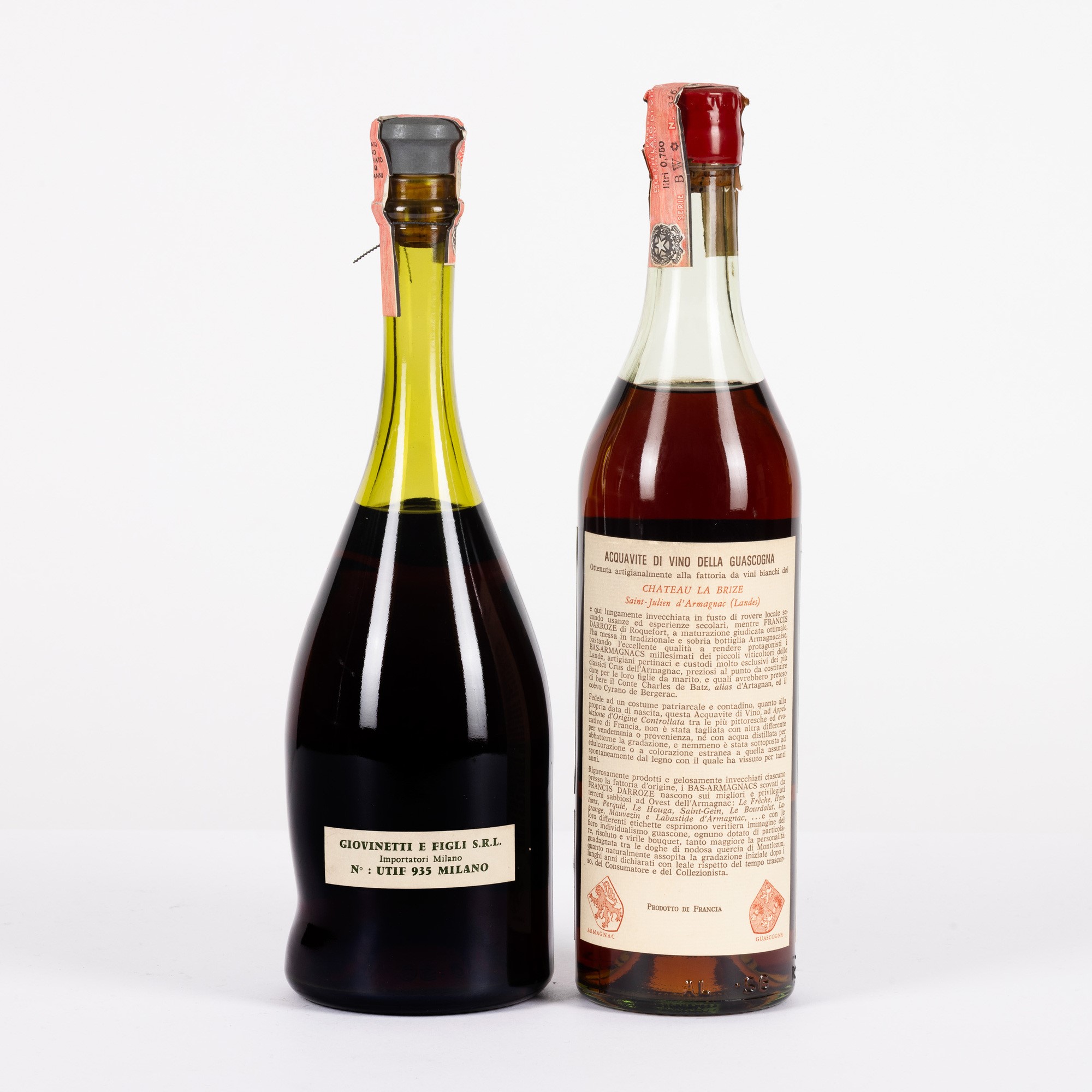 Janneau Reserve, Chateau la Brize 1955, Armagnac