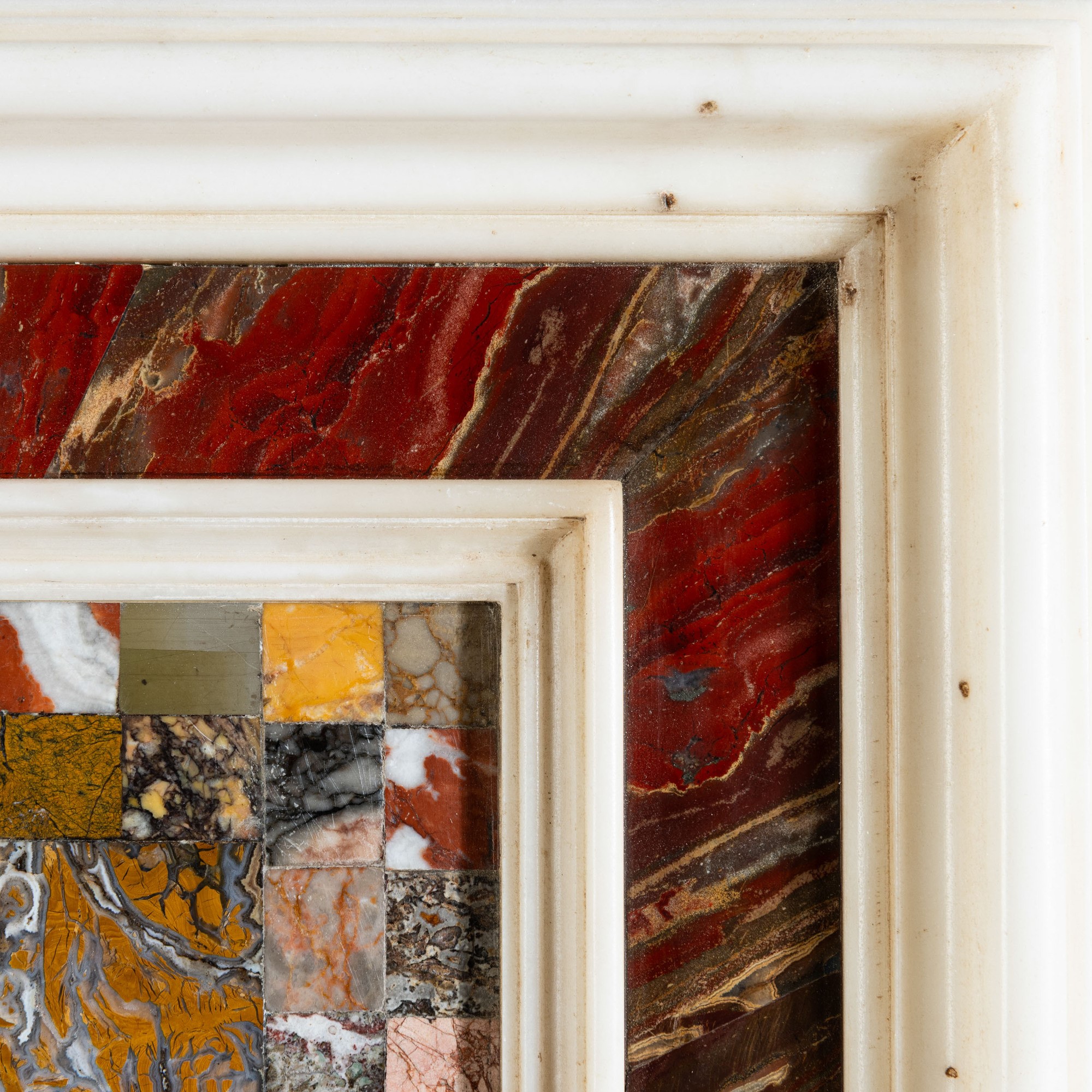 Pannello in diaspro di Sicilia. Manifattura siciliana, XVIII secolo