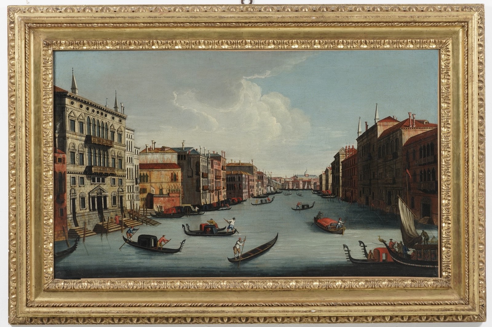 Francesco Tironi - Veduta del Canal Grande a Venezia, olio su tela