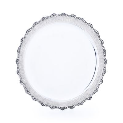 Ferdinando Ricci (argentiere), Piatto in argento fuso e sagomato (argenteria italiana del XX seco...