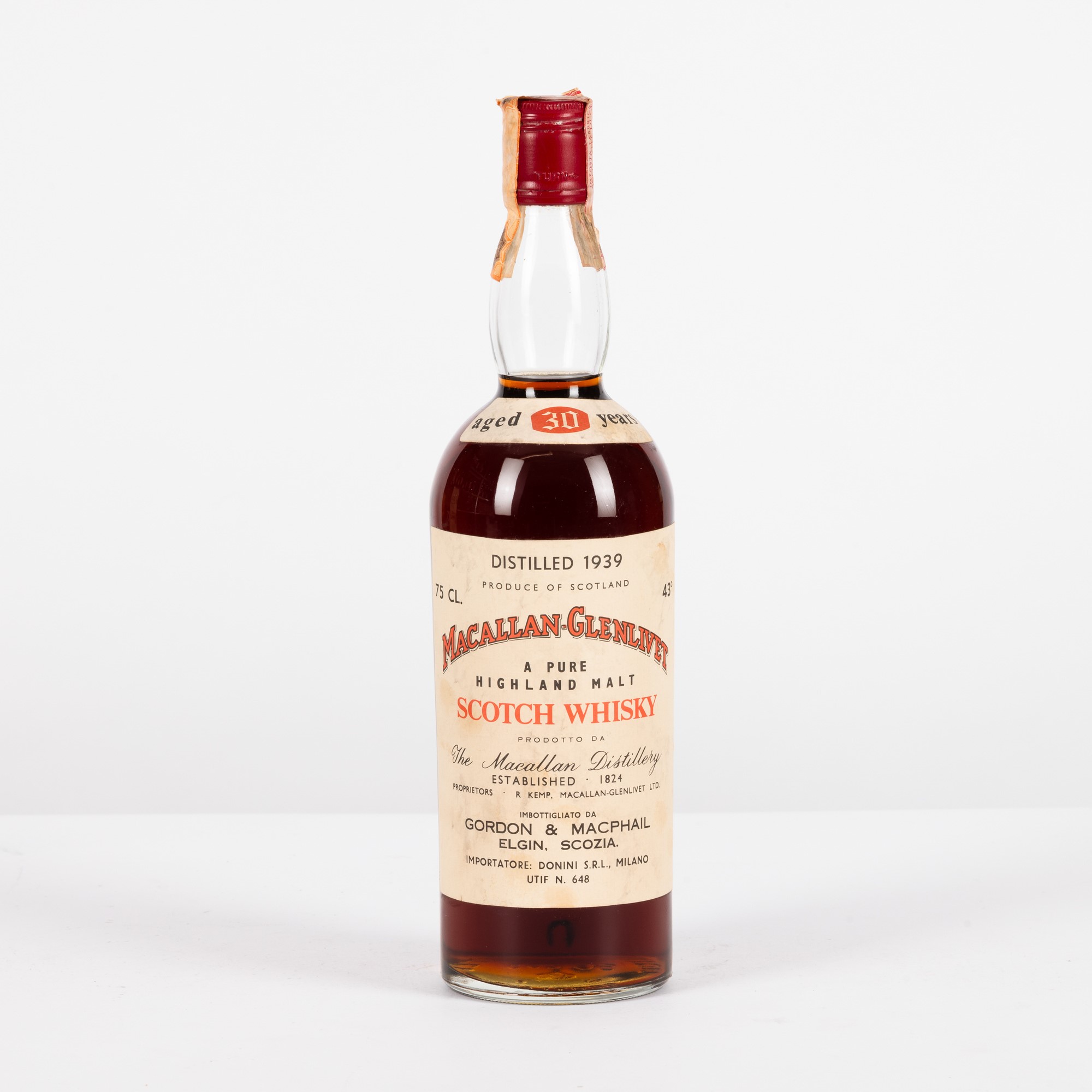 Macallan 1939 Gordon & Macphail 30y, Pure Malt Whisky