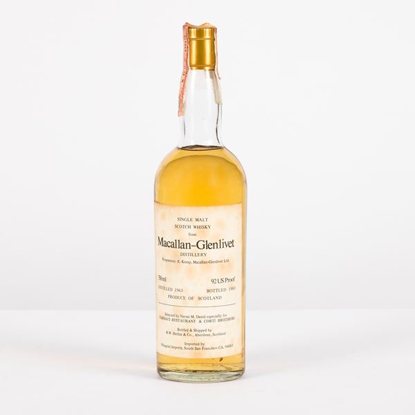 Macallan Glenlivet 1963 R.W. Duthie , Single Malt Whisky