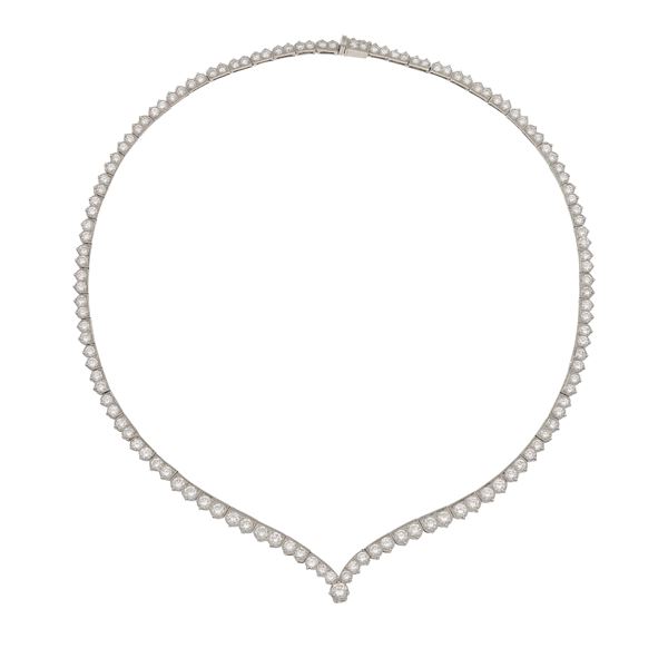 Girocollo con diamanti taglio brillante per ct 14.50 circa