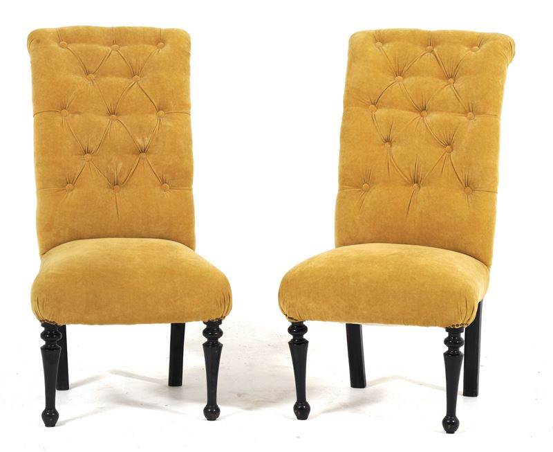 Coppia di sedie Luigi Filippo. XIX secolo  - Asta Occasioni d'Antiquariato - Cambi Casa d'Aste