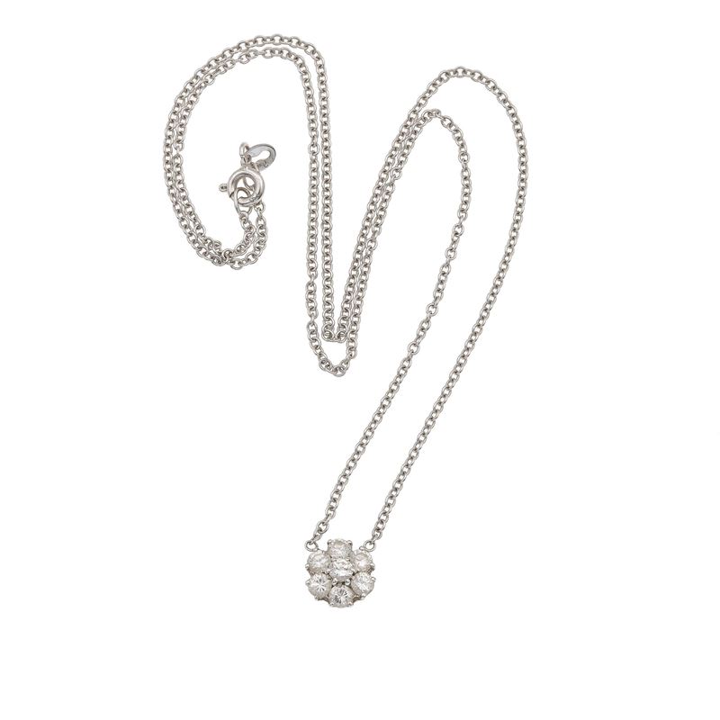 Diamond and gold necklace   - Auction Jewels - Cambi Casa d'Aste