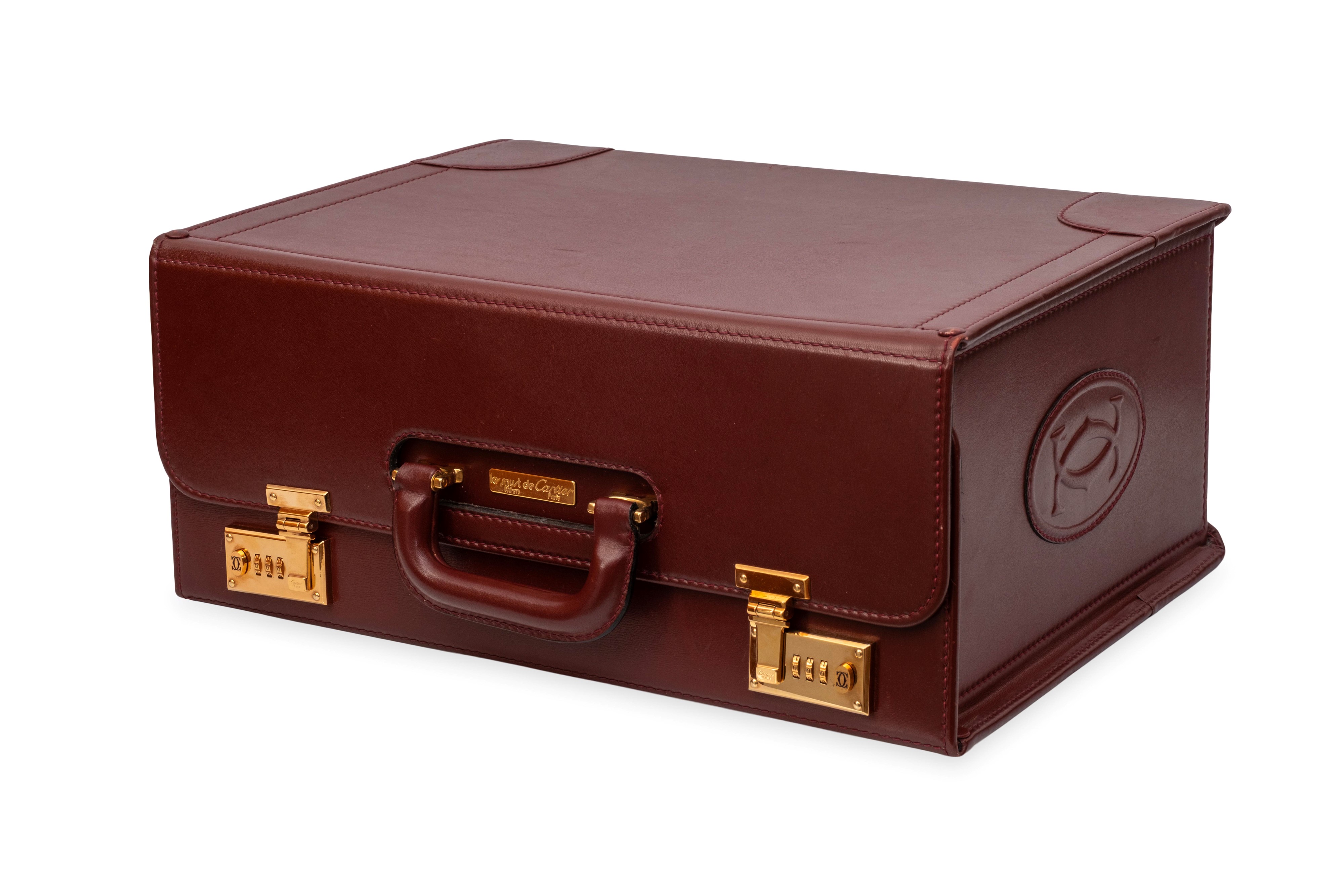 Valigetta 48 ore Must de Cartier Paris in pelle bordeaux