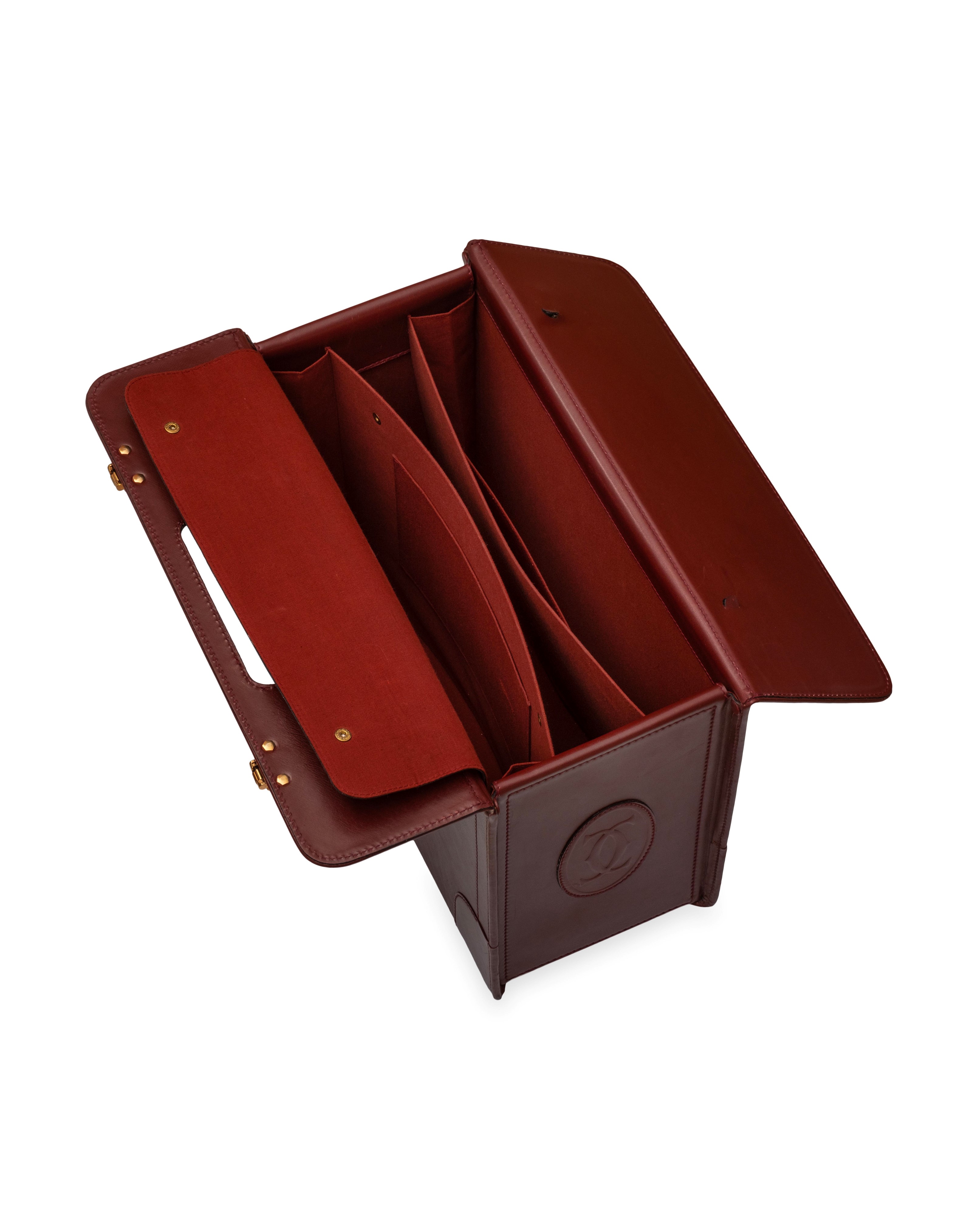 Valigetta 48 ore Must de Cartier Paris in pelle bordeaux