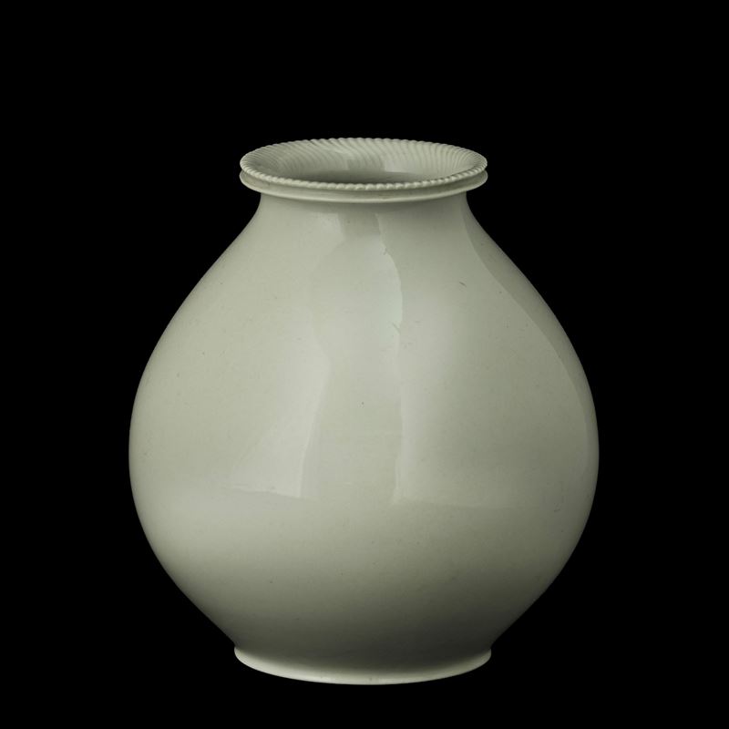 Giovanni Gariboldi - Pittoria di Doccia, Vaso globulare in porcellana a smalto celadon (ca. 1940)