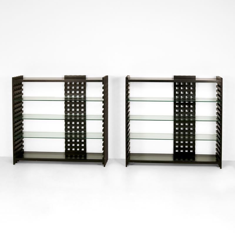 Gil e Xavier David : Due librerie  - Auction Design - Cambi Casa d'Aste