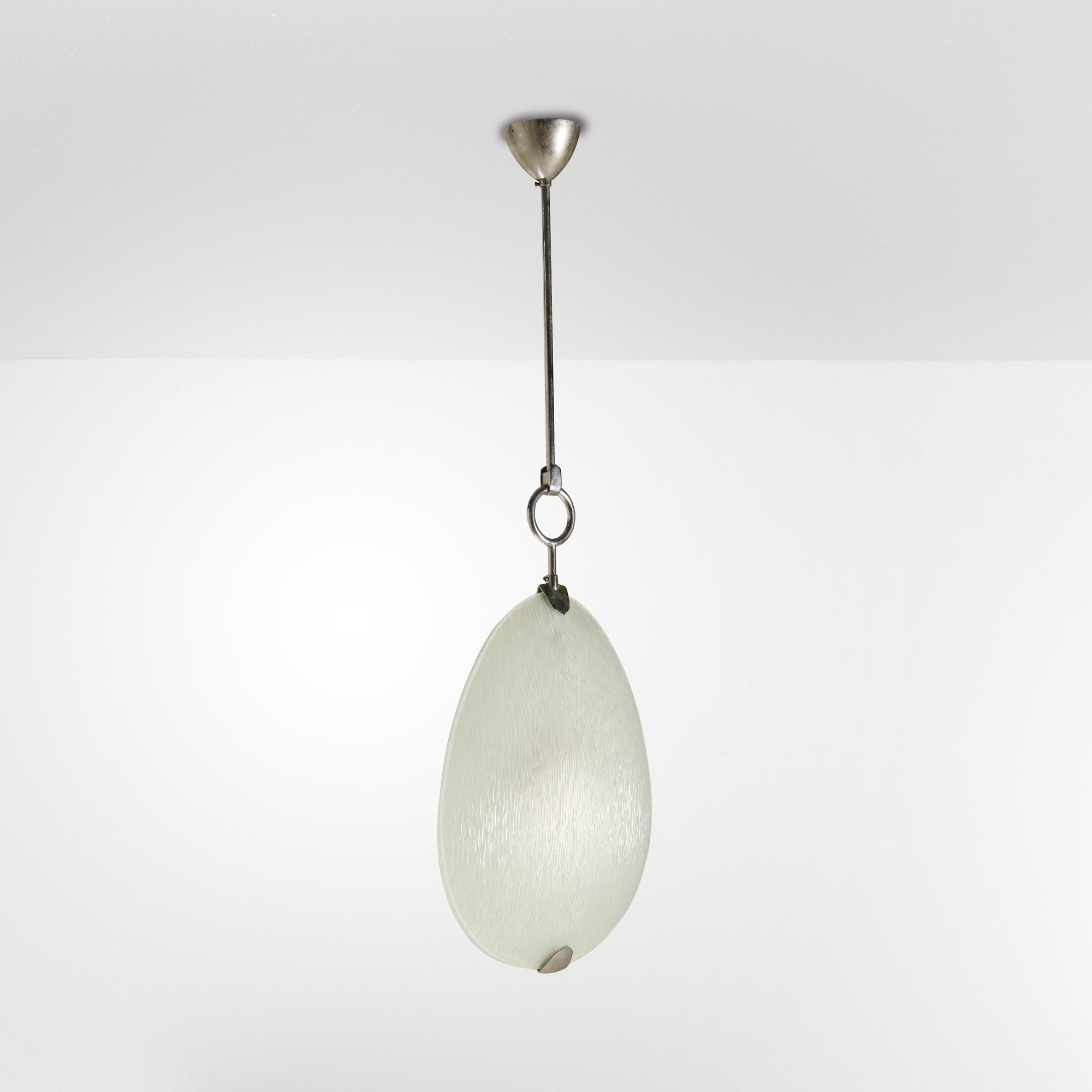 Max Ingrand - Lampada a sospensione in metallo e vetro (1960 ca.)
