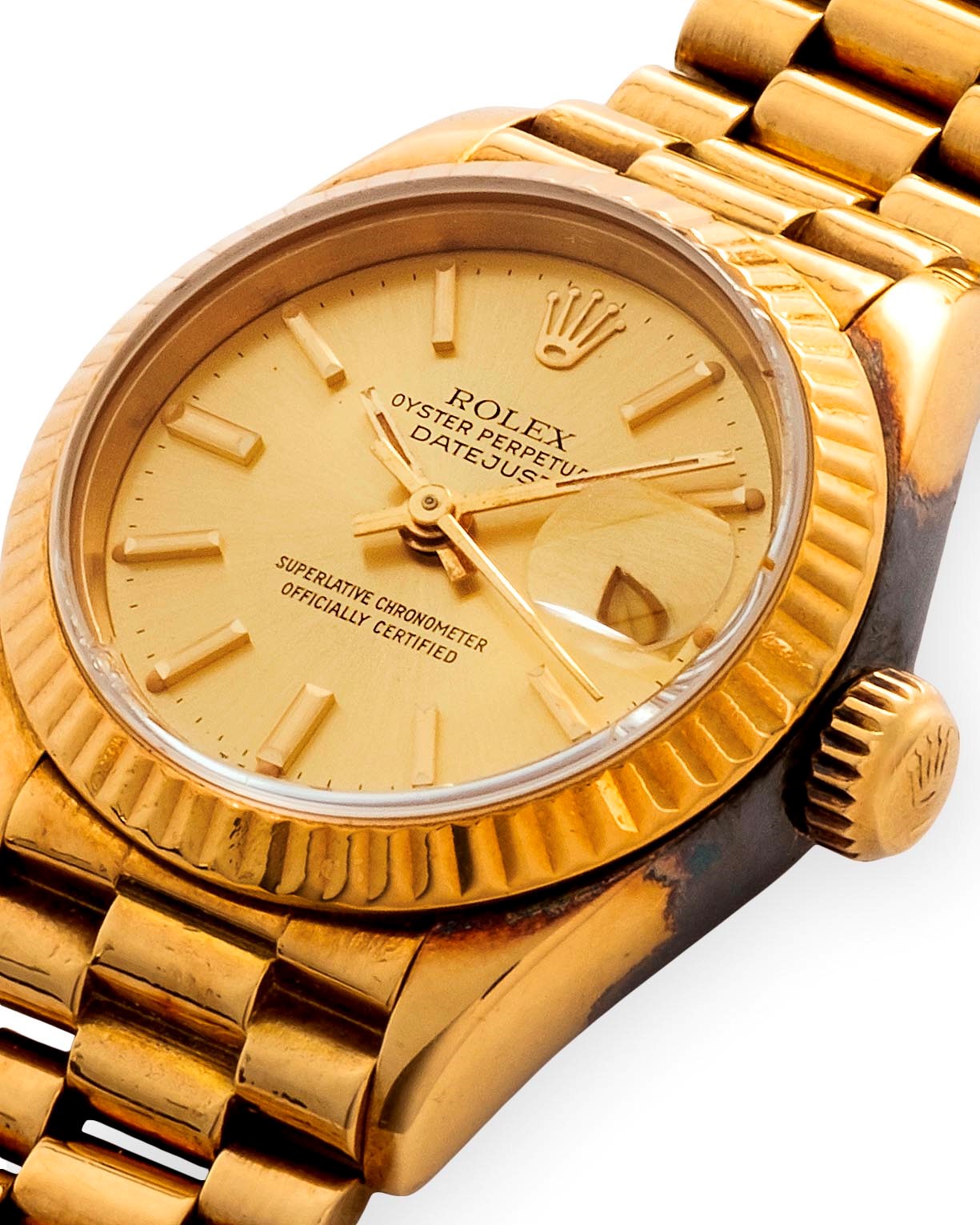 Rolex - Lady Datejust ref. 69178 in oro giallo 18k, quadrante champagne (circa 1984)