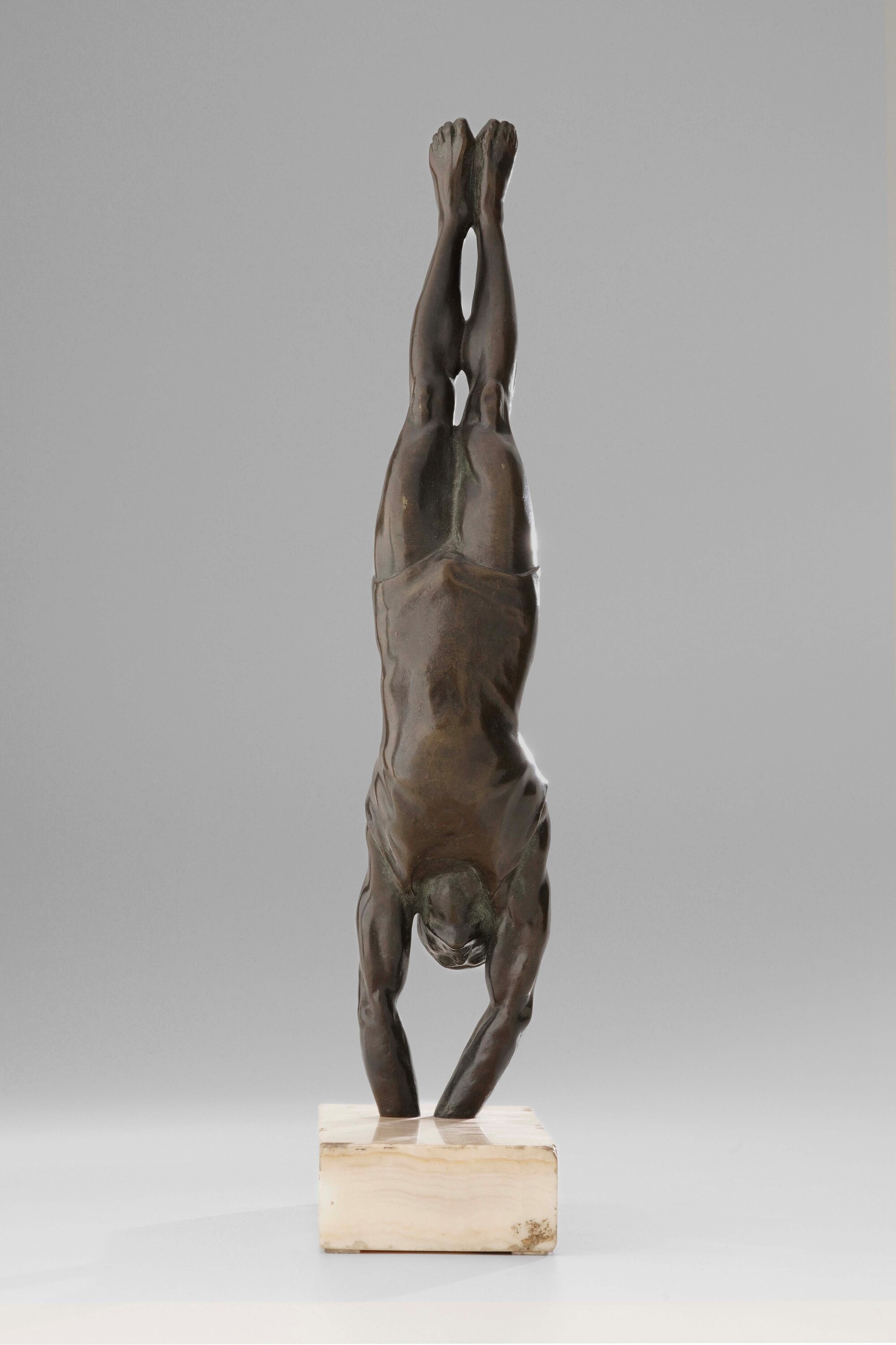 Marcel Bouraine, Tuffatore, scultura in bronzo