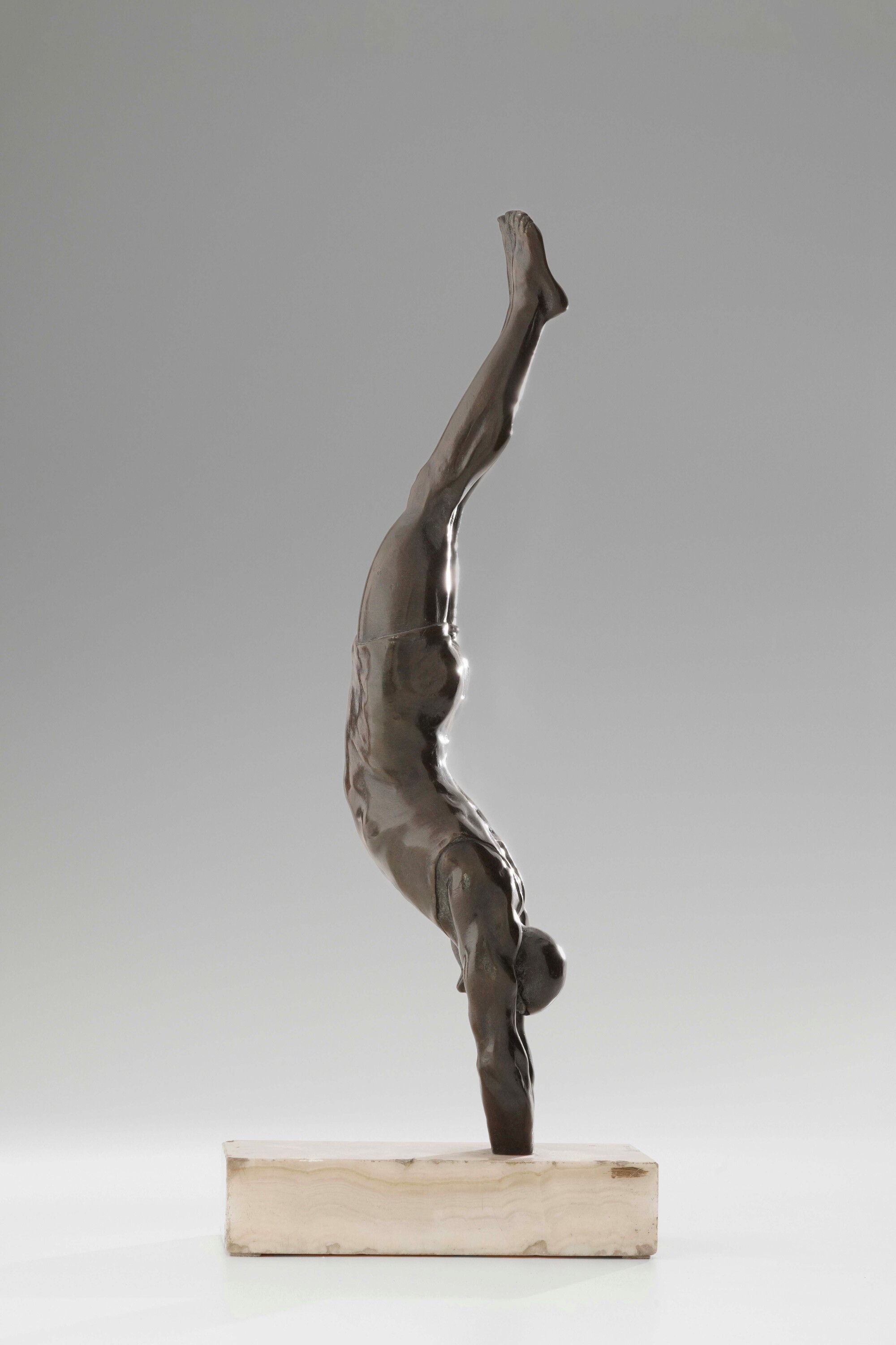 Marcel Bouraine, Tuffatore, scultura in bronzo