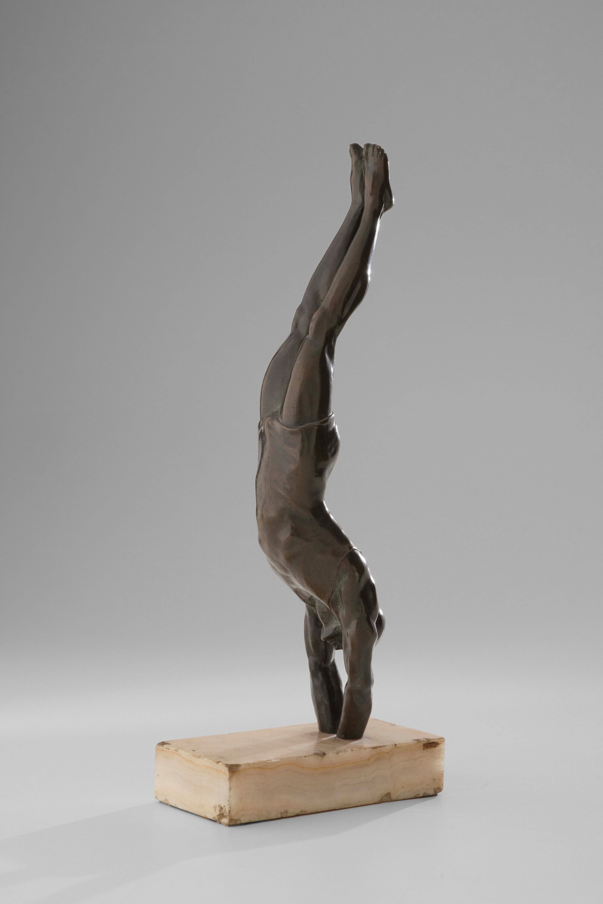 Marcel Bouraine, Tuffatore, scultura in bronzo