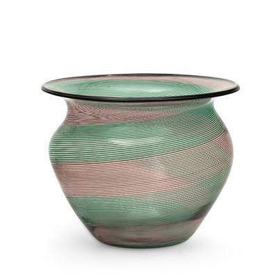 Barovier & Toso, Vaso in vetro soffiato di Murano (ca. 1980)