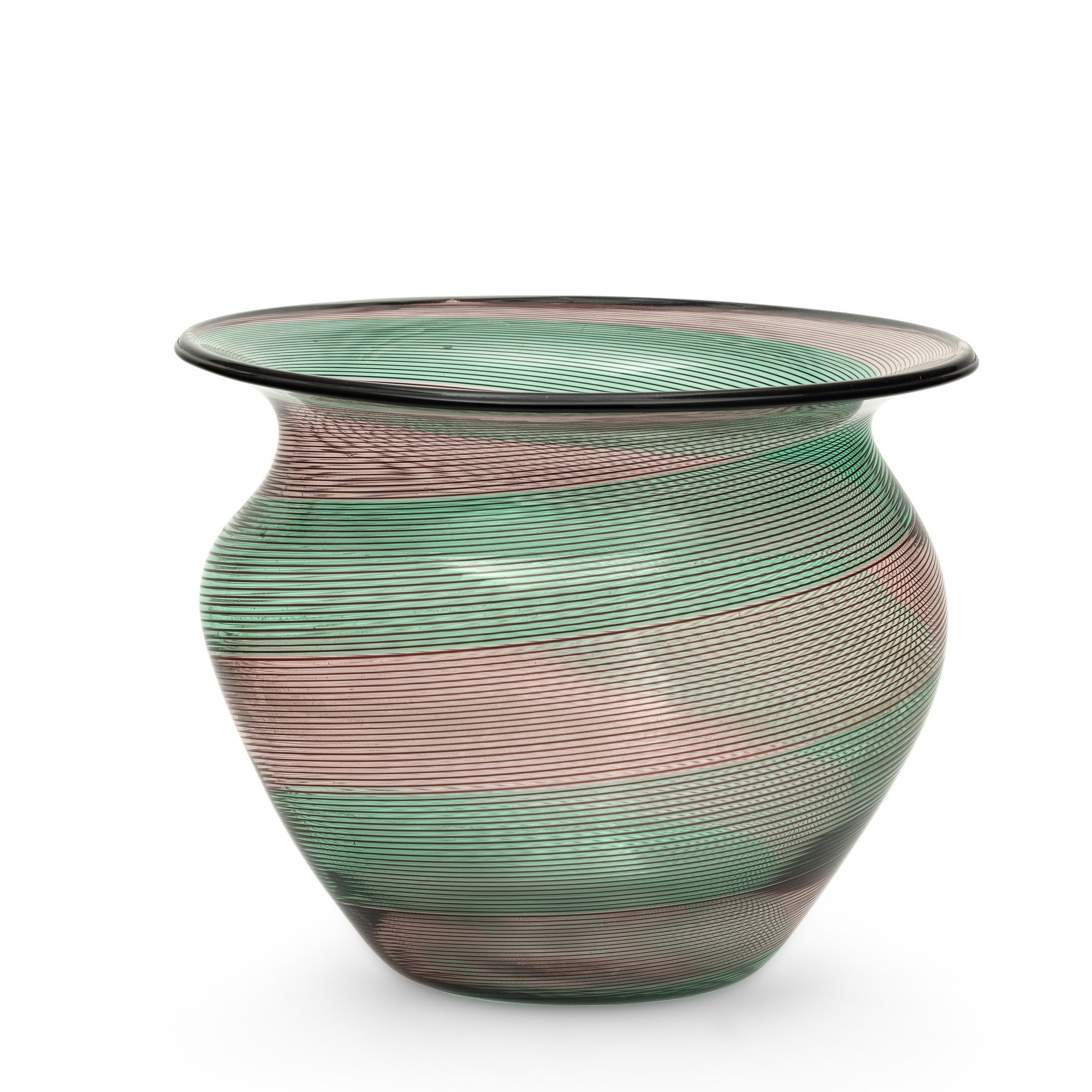 Barovier & Toso, Vaso in vetro soffiato di Murano (ca. 1980)