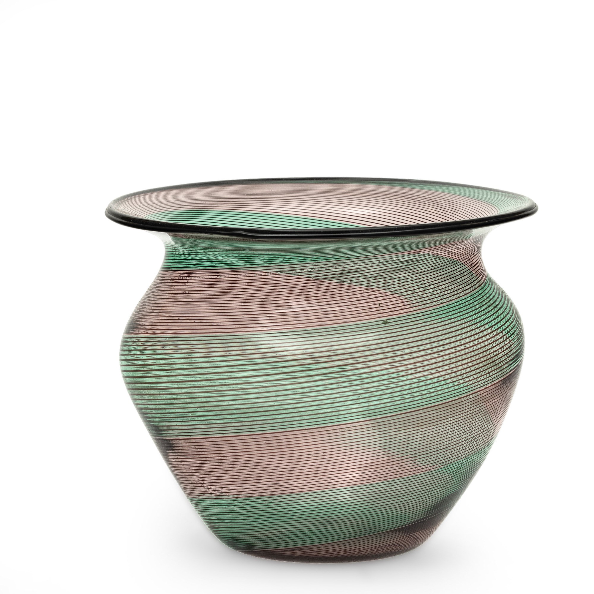 Barovier & Toso, Vaso in vetro soffiato di Murano (ca. 1980)