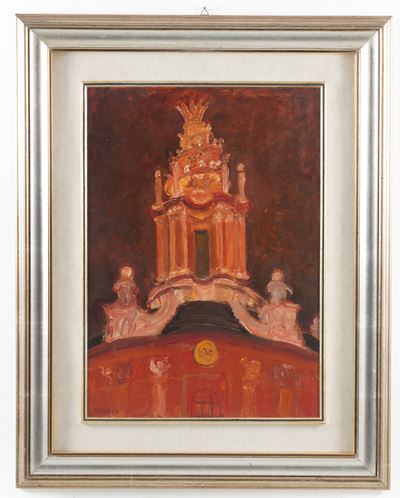 Sant’Ivo alla Sapienza, olio su cartone