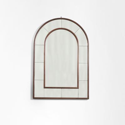 Specchiera in legno e cristallo specchiato, produzione Italia (circa 1940)