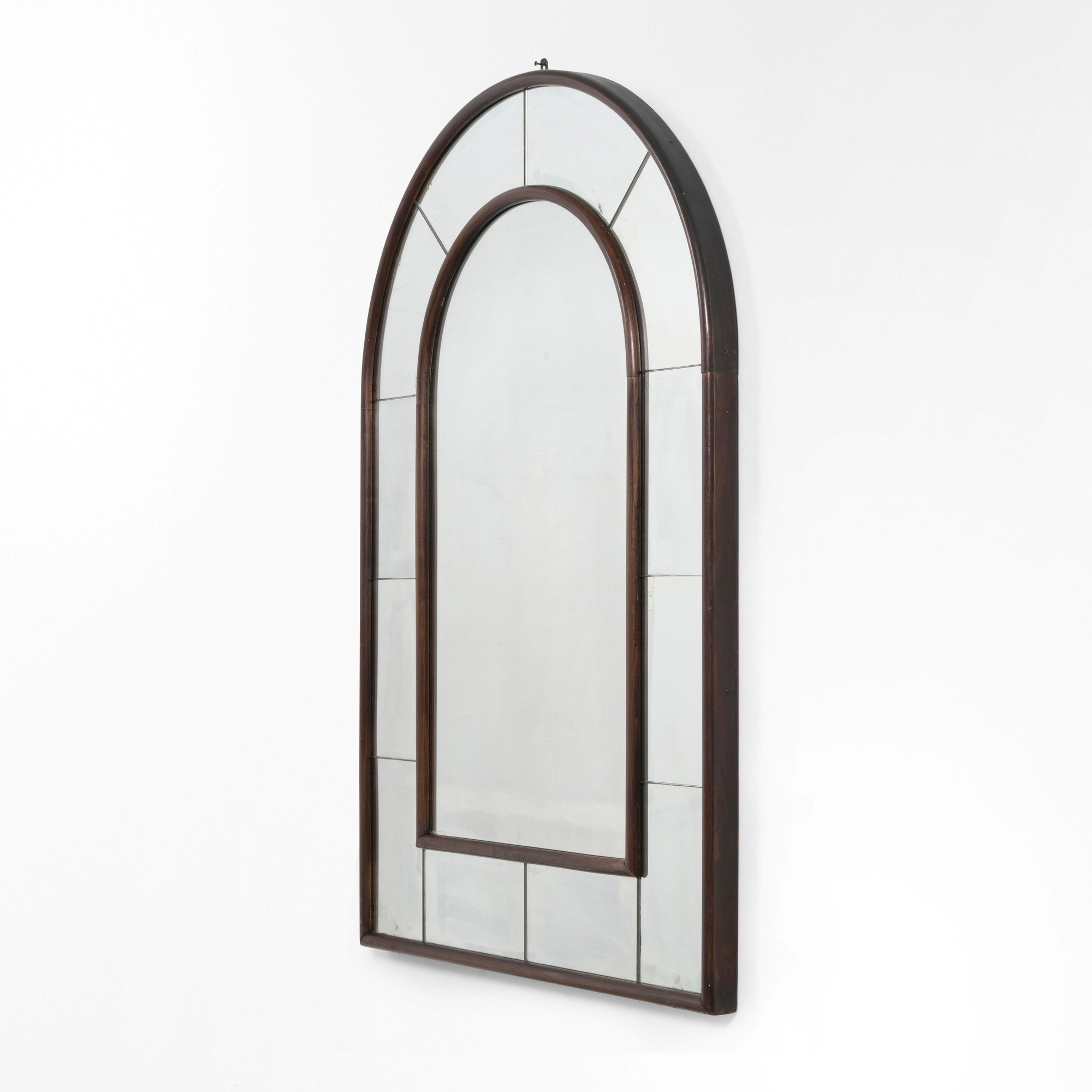 Specchiera in legno e cristallo specchiato, produzione Italia (circa 1940)