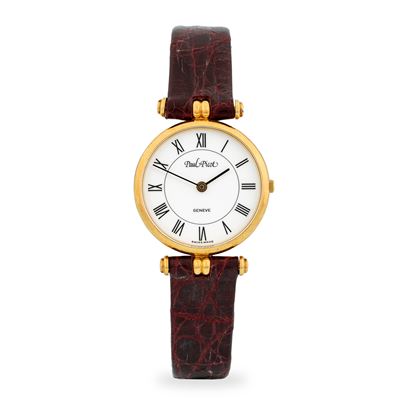 Solo tempo in oro giallo 18k con quadrante bianco e numeri romani