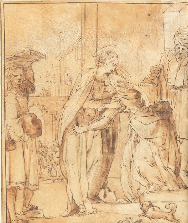 Scuola del XVI-XVII secolo Visitazione