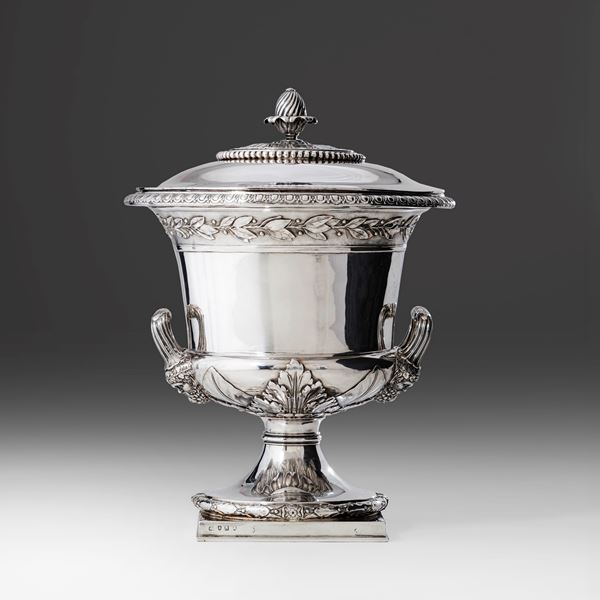 Vaso con coperchio. Londra, 1808-1809. Maestro Argentiere Paul Storr