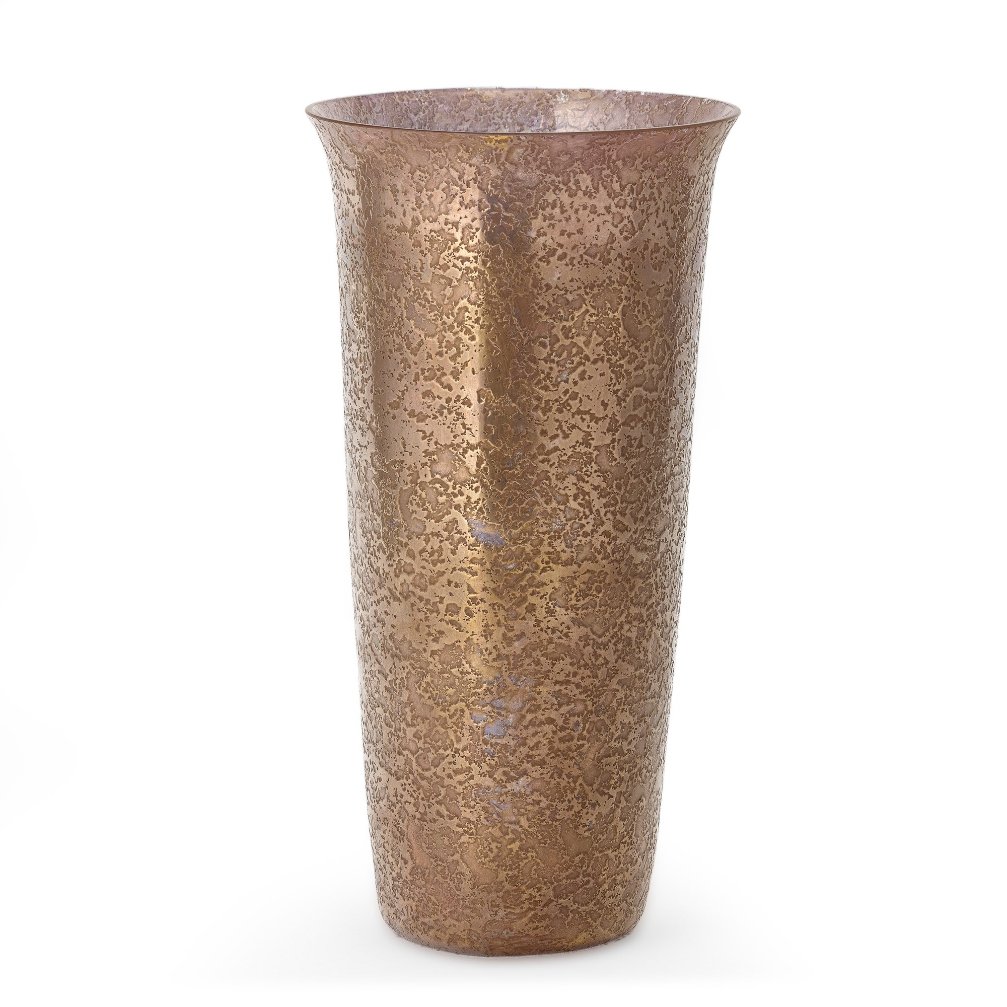 Cenedese, Vaso in vetro soffiato acidato, Murano (ca. 1980)