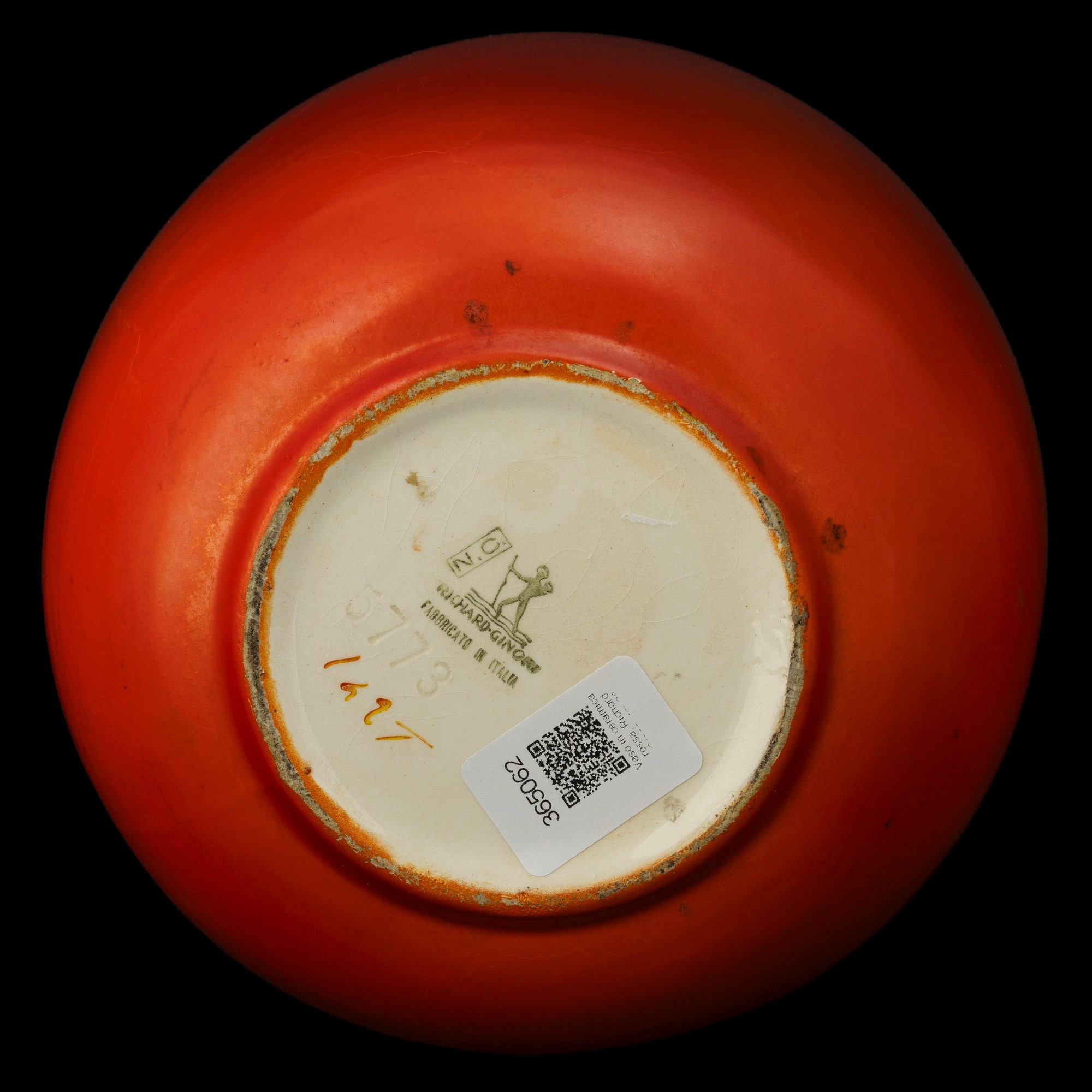 Giovanni Gariboldi - Vaso San Cristoforo (Milano), terraglia a colaggio con decorazione a smalto ...