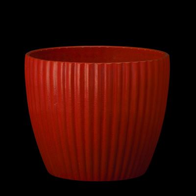Cachepot “San Cristoforo”, terraglia a colaggio smaltata, Milano circa 1940
