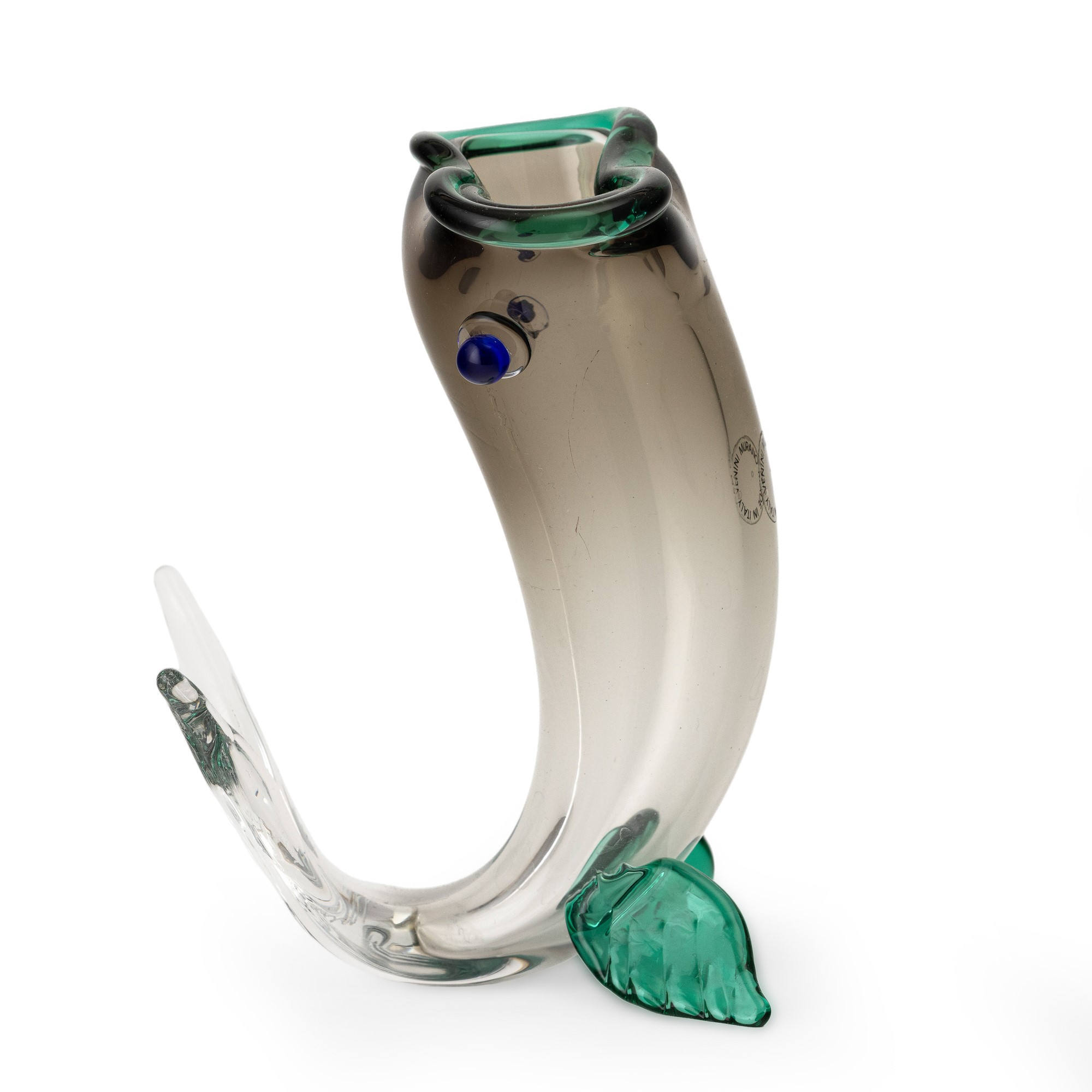Fulvio Bianconi - Venini. Soprammobile a forma di pesce in vetro soffiato policromo, Murano (1993...