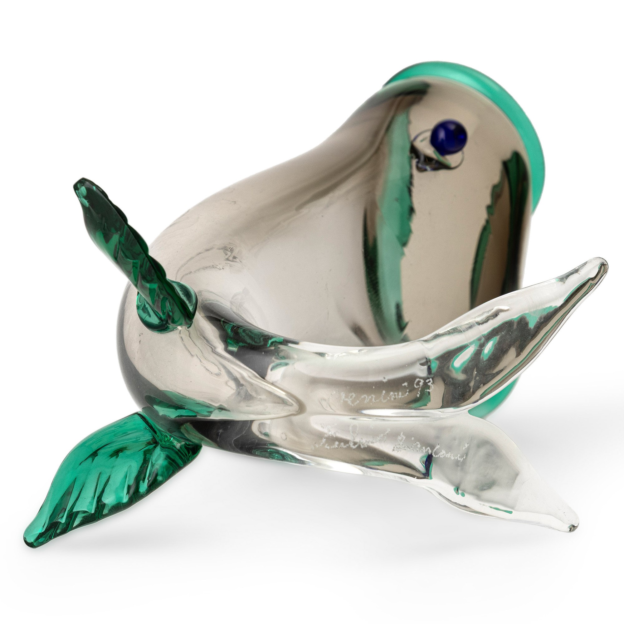 Fulvio Bianconi - Venini. Soprammobile a forma di pesce in vetro soffiato policromo, Murano (1993...
